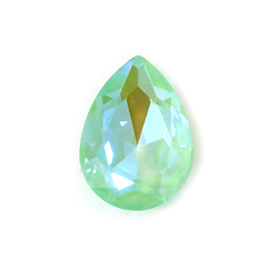Aurora Crystal Point Back Fancy Stone Foiled - Pearshape Drop 10x7MM CRYSTAL DELITE MINT #0401MTGDEL
