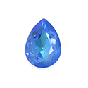 Aurora Crystal Point Back Fancy Stone Unfoiled - Pearshape Drop 14x10MM CRYSTAL DELITE OCEAN #0401OCDEL
