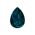 Aurora Crystal Point Back Fancy Stone Foiled - Pearshape Drop 14x10MM DENIM BLUE #7011