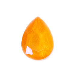 Aurora Crystal Point Back Fancy Stone Unfoiled - Pearshape Drop 18x13MM CRYSTAL ELECTRIC ORANGE #0401EOR