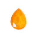 Aurora Crystal Point Back Fancy Stone Unfoiled - Pearshape Drop 14x10MM CRYSTAL ELECTRIC ORANGE #0401EOR