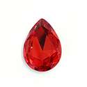 Aurora Crystal Point Back Fancy Stone Foiled - Pearshape Drop 25x18MM HYACINTH #4001