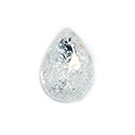 Aurora Crystal Point Back Fancy Stone Foiled - Pearshape Drop 18x13MM CRYSTAL ICE #0701