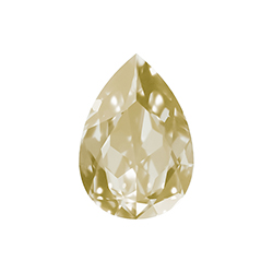 Aurora Crystal Point Back Fancy Stone Foiled - Pearshape Drop 25x18MM JONQUIL #2001