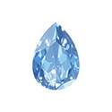 Aurora Crystal Point Back Fancy Stone Foiled - Pearshape Drop 25x18MM LT SAPPHIRE #7002
