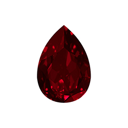 Aurora Crystal Point Back Fancy Stone Foiled - Pearshape Drop 30x20MM LIGHT SIAM #4002