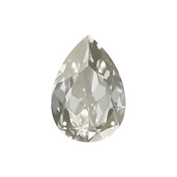 Aurora Crystal Point Back Fancy Stone Foiled - Pearshape Drop 18x13MM MOONLIGHT #0001MON
