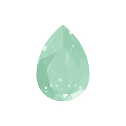 Aurora Crystal Point Back Fancy Stone Foiled - Pearshape Drop 14x10MM PACIFIC OPAL #8203