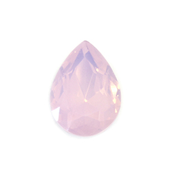Aurora Crystal Point Back Fancy Stone Foiled - Pearshape Drop 25x18MM ROSE WATER OPAL #5205