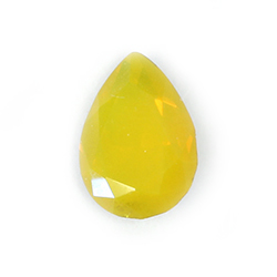 Aurora Crystal Point Back Fancy Stone Foiled - Pearshape Drop 18x13MM TOPAZ  OPAL #2214