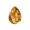 Aurora Crystal Point Back Fancy Stone Foiled - Pearshape Drop 18x13MM SUNFLOWER #3013