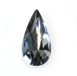 Aurora Crystal Point Back Fancy Stone Foiled - Teardrop 18x9MM BLACK DIAMOND #1021