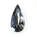 Aurora Crystal Point Back Fancy Stone Foiled - Teardrop 18x9MM BLACK DIAMOND #1021