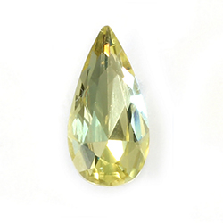 Aurora Crystal Point Back Fancy Stone Foiled - Teardrop 18x9MM JONQUIL #2001