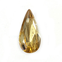 Aurora Crystal Point Back Fancy Stone Foiled - Teardrop 14x7MM LIGHT COLORADO TOPAZ #3031