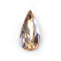 Aurora Crystal Point Back Fancy Stone Foiled - Teardrop 22x11MM LT PEACH #3022