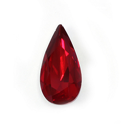Aurora Crystal Point Back Fancy Stone Foiled - Teardrop 22x11MM LT SIAM #4002

