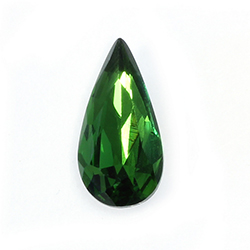 Aurora Crystal Point Back Fancy Stone Foiled - Teardrop 18x9MM OLIVINE #9032

