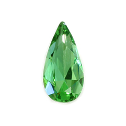 Aurora Crystal Point Back Fancy Stone Foiled - Teardrop 22x11MM PERIDOT #9013

