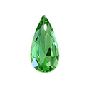 Aurora Crystal Point Back Fancy Stone Foiled - Teardrop 14x7MM PERIDOT #9013