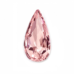 Aurora Crystal Point Back Fancy Stone Foiled - Teardrop 14x7MM VINTAGE ROSE #5006