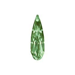 Aurora Crystal Point Back Fancy Stone Foiled - Raindrop 20x6MM CHRYSOLITE #9001