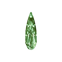 Aurora Crystal Point Back Fancy Stone Foiled - Raindrop 15x4MM CHRYSOLITE #9001