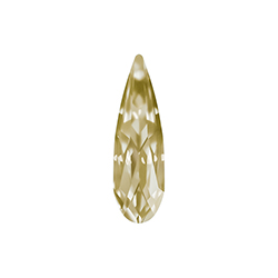 Aurora Crystal Point Back Fancy Stone Foiled - Raindrop 10x3MM JONQUIL #2001