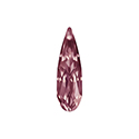 Aurora Crystal Point Back Fancy Stone Foiled - Raindrop 15x4MM LIGHT AMETHYST #6002