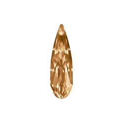 Aurora Crystal Point Back Fancy Stone Foiled - Raindrop 20x6MM LIGHT COLORADO TOPAZ #3031