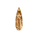 Aurora Crystal Point Back Fancy Stone Foiled - Raindrop 20x6MM LIGHT COLORADO TOPAZ #3031
