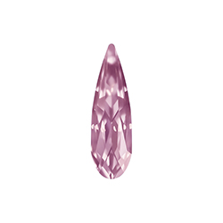 Aurora Crystal Point Back Fancy Stone Foiled - Raindrop 20x6MM LIGHT ROSE #5002