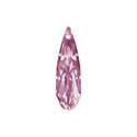 Aurora Crystal Point Back Fancy Stone Foiled - Raindrop 20x6MM LIGHT ROSE #5002