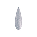 Aurora Crystal Point Back Fancy Stone Foiled - Raindrop 20x6MM WHITE OPAL #0203