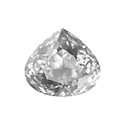 Aurora Crystal Point Back Fancy Stone Foiled - Wide Pear 15.5x14MM CRYSTAL #0001