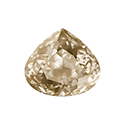Aurora Crystal Point Back Fancy Stone Foiled - Wide Pear 15.5x14MM GOLDEN SHADOW #0001GSH