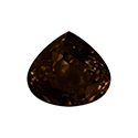 Aurora Crystal Point Back Fancy Stone Foiled - Wide Pear 15.5x14MM SMOKED TOPAZ #3052