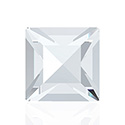 Austrian Crystal Point Back Fancy Stone - Square 04x4MM CRYSTAL Foiled
