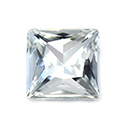 Aurora Crystal Point Back Fancy Stone Foiled - Square Princess Cut 12x12MM CRYSTAL #0001