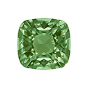 Aurora Crystal Point Back Fancy Stone Foiled - Square Antique 12x12MM PERIDOT #9013