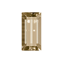 Aurora Crystal Point Back Fancy Stone Foiled - Baguette 07x3MM GOLDEN SHADOW #0001GSH
