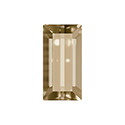 Aurora Crystal Point Back Fancy Stone Foiled - Baguette 07x3MM GOLDEN SHADOW #0001GSH
