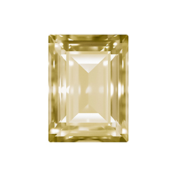 Aurora Crystal Point Back Fancy Stone Foiled - Baguette Step Cut 18x13MM JONQUIL #2001