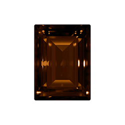 Aurora Crystal Point Back Fancy Stone Foiled - Baguette Step Cut 18x13MM SMOKED TOPAZ #3052