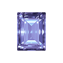 Aurora Crystal Point Back Fancy Stone Foiled - Baguette Step Cut 18x13MM TANZANITE #6032
