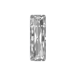 Aurora Crystal Point Back Fancy Stone Foiled - Princess Baguette 21X07MM CRYSTAL #0001