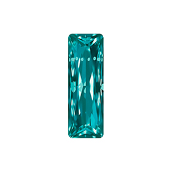 Aurora Crystal Point Back Fancy Stone Foiled - Princess Baguette 15X05MM INDICOLITE #8032