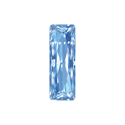 Aurora Crystal Point Back Fancy Stone Foiled - Princess Baguette 21X07MM LT SAPPHIRE #7002