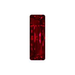 Aurora Crystal Point Back Fancy Stone Foiled - Princess Baguette 30X10MM LT SIAM #4002