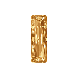 Aurora Crystal Point Back Fancy Stone Foiled - Princess Baguette 21X07MM LT TOPAZ #2013
